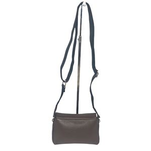Aimee Kestenberg Small Brown Pebbled Leather Crossbody Bag